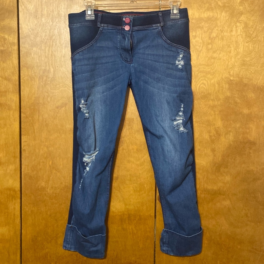 Rare Freddy MICHIKO KOSHINO two tones Jeans. Large/8